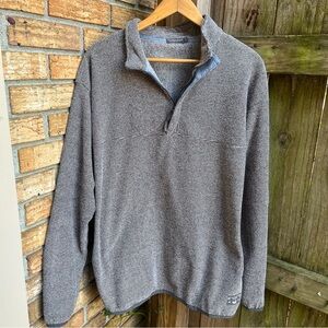 Southern Marsh Men's Heathered Gray Zip-Up Sweater